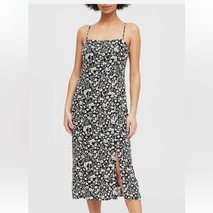 Banana Republic ECOVERO Square-Neck Midi Dress,White 0size